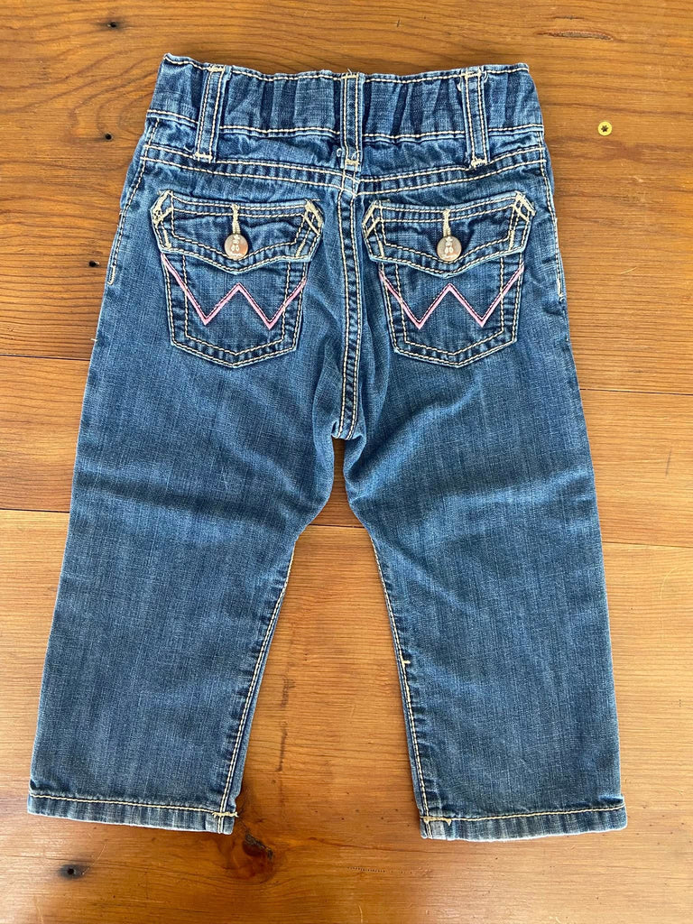 Pre-Loved Wrangler Baby Girls Jeans Size 18M - Deer Creek Mercantile