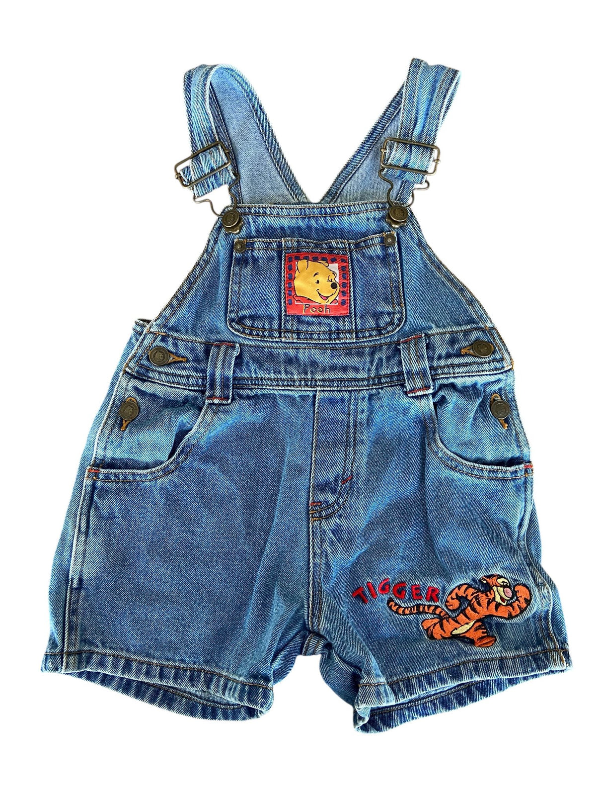 Vintage POOH & Tigger Denim Overalls * Size