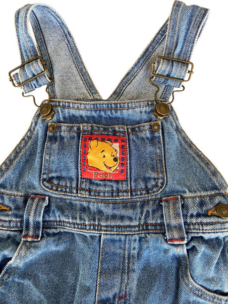 Vintage POOH & Tigger Denim Overalls * Size