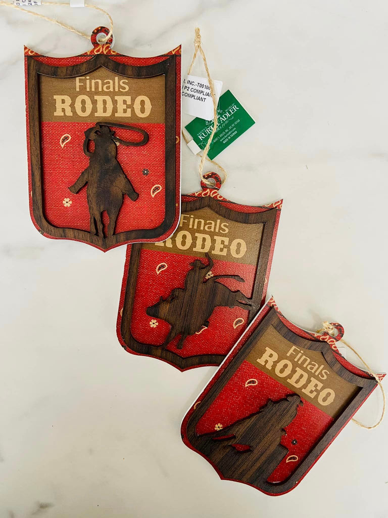 Rodeo Tag Ornament *Kurt S. Adler - Deer Creek Mercantile