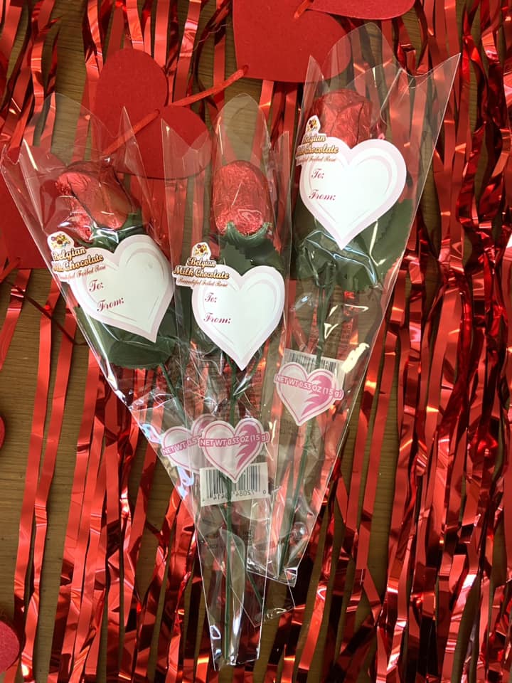 Belgian Milk Chocolate Foiled Rose