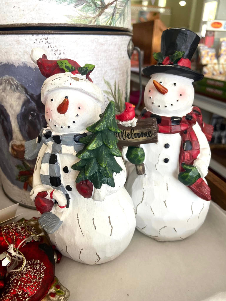 Woodland Snowman Decoration - Deer Creek Mercantile