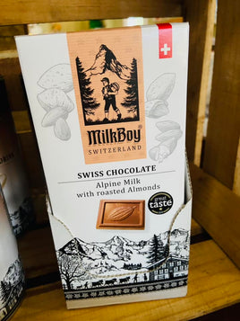 MilkBoy Alpine Milk Chocolate Bar W/Roasted Almonds - Deer Creek Mercantile