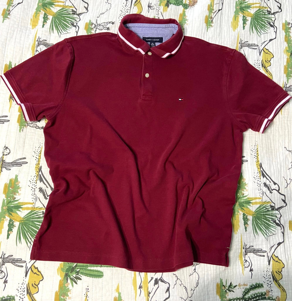 Pre-Loved Tommy Hilfiger Burgundy Polo *XL - Deer Creek Mercantile