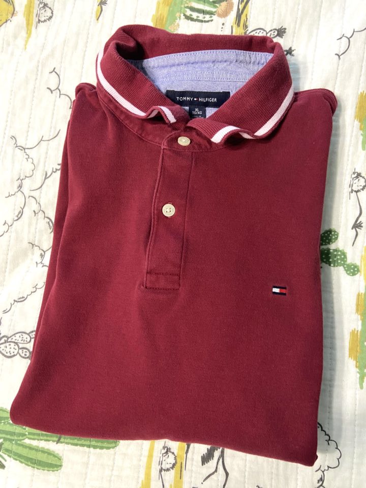 Pre-Loved Tommy Hilfiger Burgundy Polo *XL - Deer Creek Mercantile