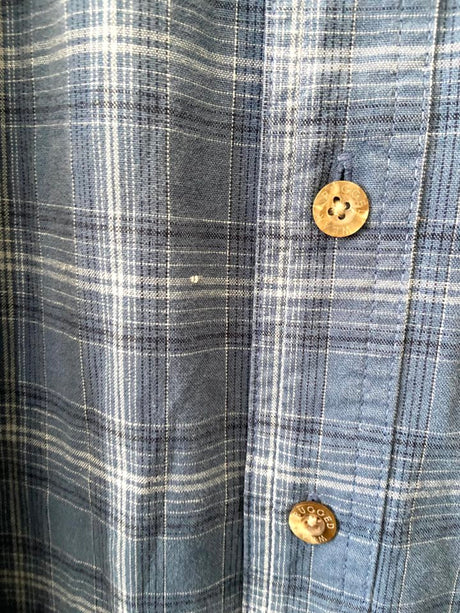 Vintage Wrangler Rugged Wear Blue Plaid Western Shirt *2XL - Deer Creek Mercantile