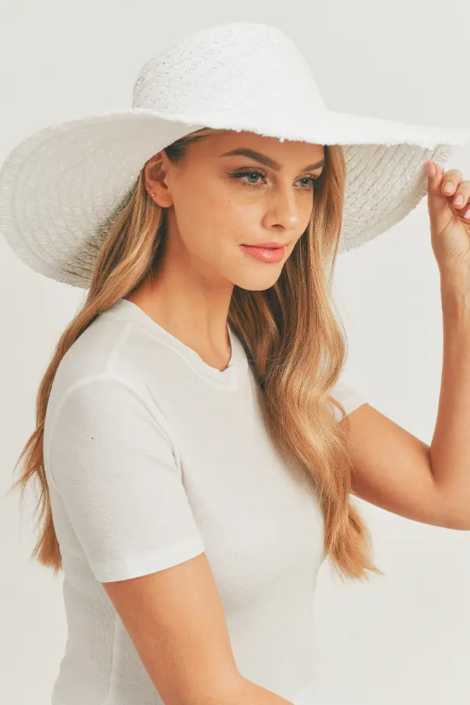 Floppy Sun Hat (White) - Deer Creek Mercantile