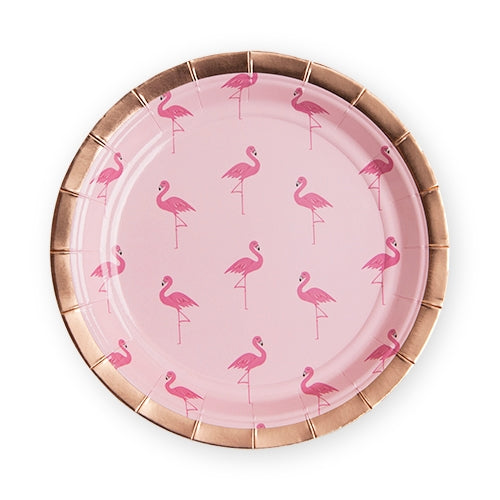 Flamingo Paper Plate Set/8 - Deer Creek Mercantile