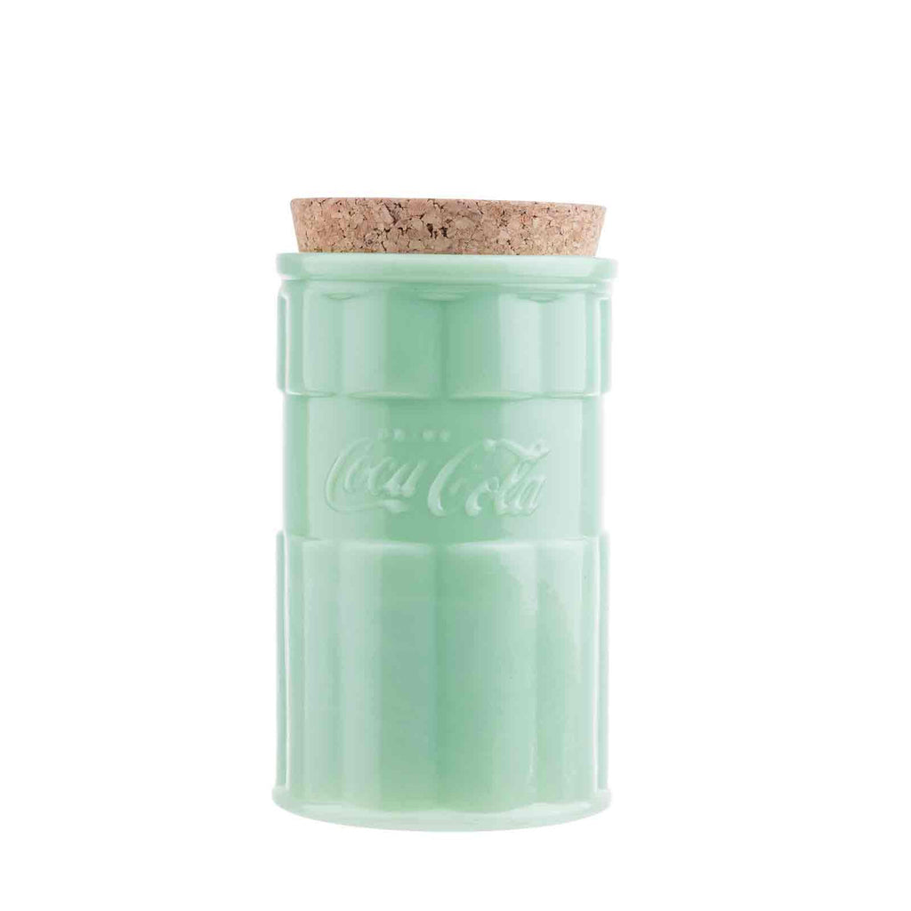 Coca-Cola® Jadeite Glass CollectionTM Canister 38 OZ - Deer Creek Mercantile
