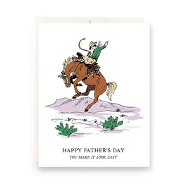 Bucking Bronc Father's Day Greeting Card - Deer Creek Mercantile