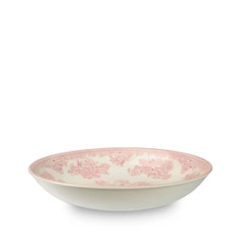 Pink Asiatic Pheasants Pasta Bowl (Burleigh) - Deer Creek Mercantile