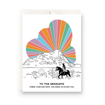 Cosmic Cowboy Grad Greeting Card - Deer Creek Mercantile