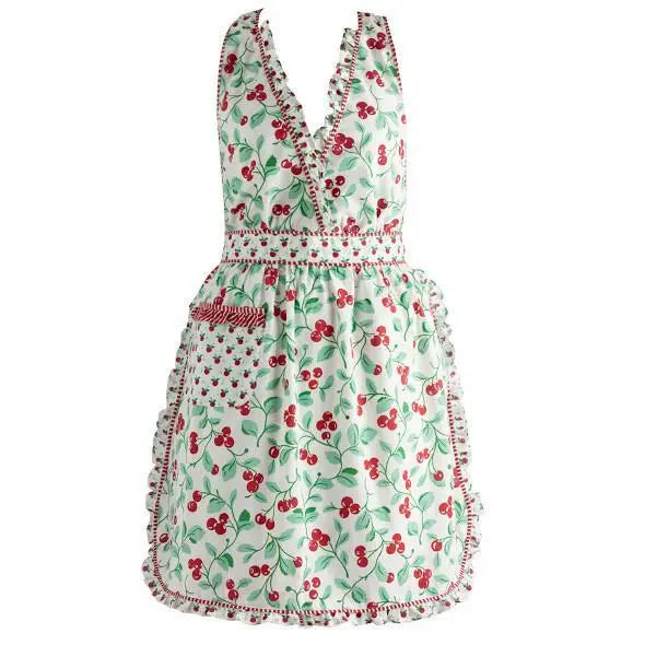 Cherry Red Apron - Deer Creek Mercantile