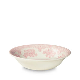 Pink Asiatic Pheasants Soup Pudding Bowl (Burleigh) - Deer Creek Mercantile