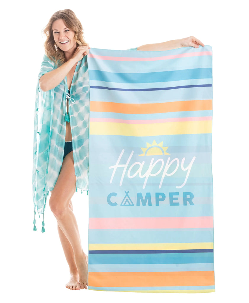 Happy Camper Beach Towel - Deer Creek Mercantile