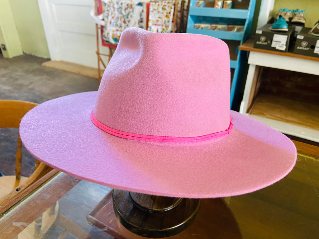 Hot Pink Women's Fedora Hat (Made in USA) - Deer Creek Mercantile