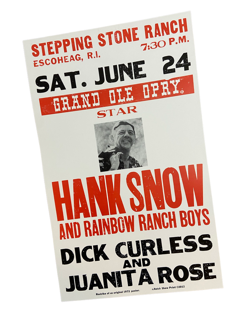 Hatch Show Print - Hank Snow Poster - Deer Creek Mercantile
