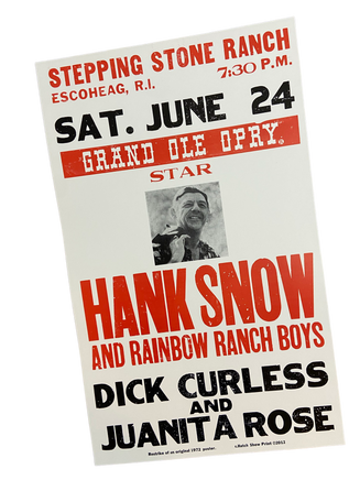 Hatch Show Print - Hank Snow Poster - Deer Creek Mercantile