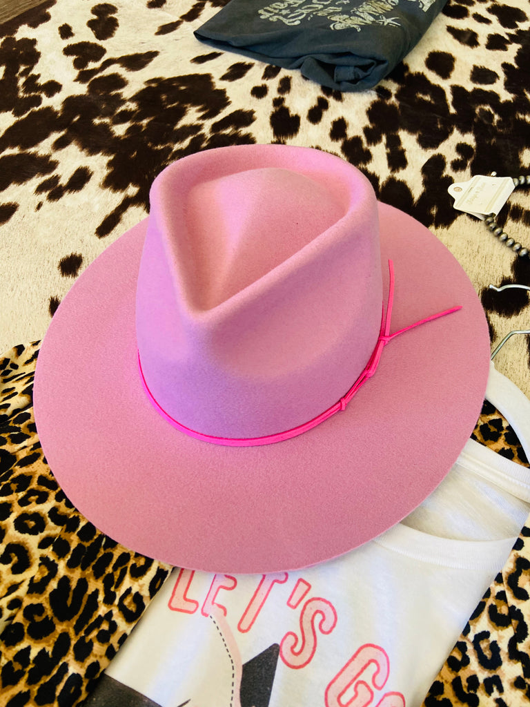 Hot Pink Women's Fedora Hat (Made in USA) - Deer Creek Mercantile