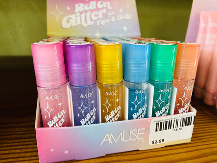 Amuse Cosmetics Roll On Glitter Lip Gloss - Deer Creek Mercantile
