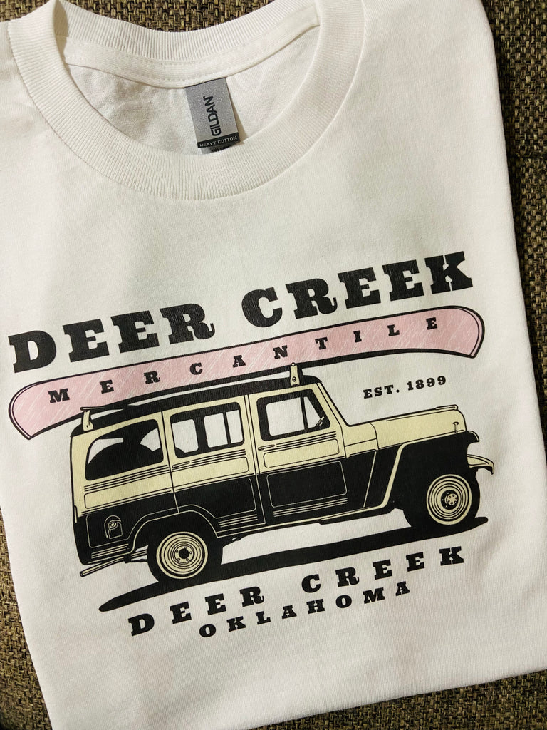 Deer Creek Mercantile Wagon Logo Graphic Tee (SPRING) - Deer Creek Mercantile