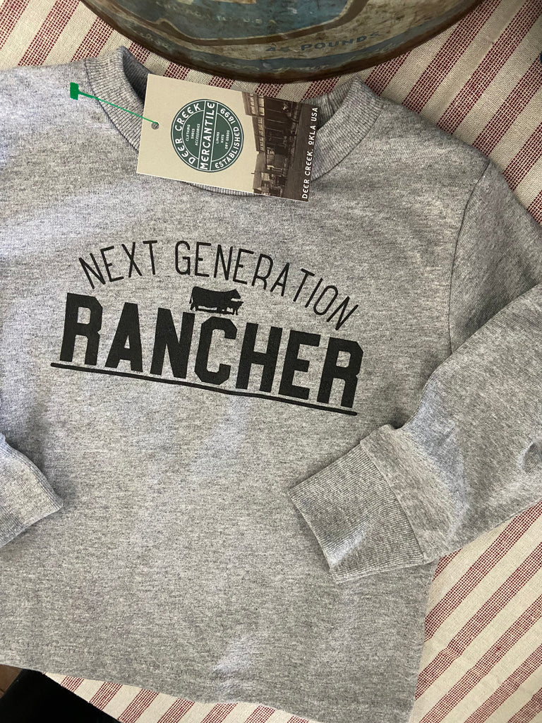 Next Generation Rancher Kids Graphic Long Sleeve Top - Deer Creek Mercantile