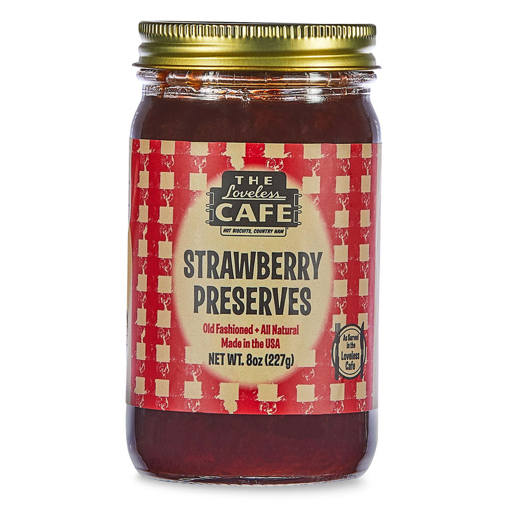 Loveless Cafe Strawberry Preserves 8 oz. - Deer Creek Mercantile