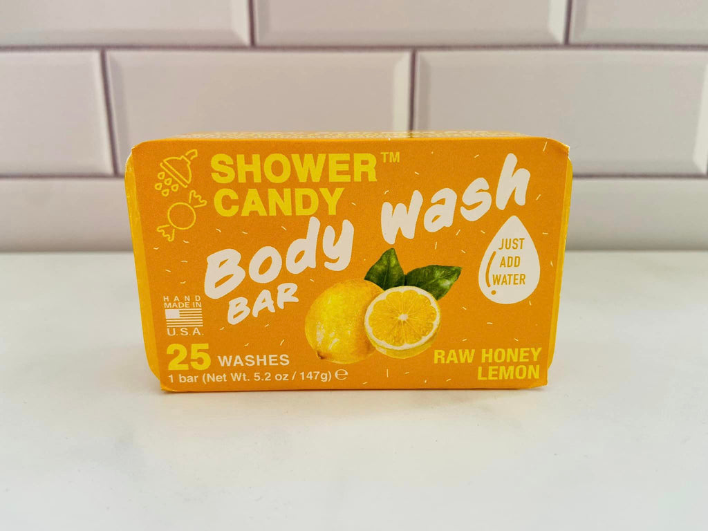 Raw Honey Lemon Peel Body Wash Bar Soap (Shower Candy) - Deer Creek Mercantile