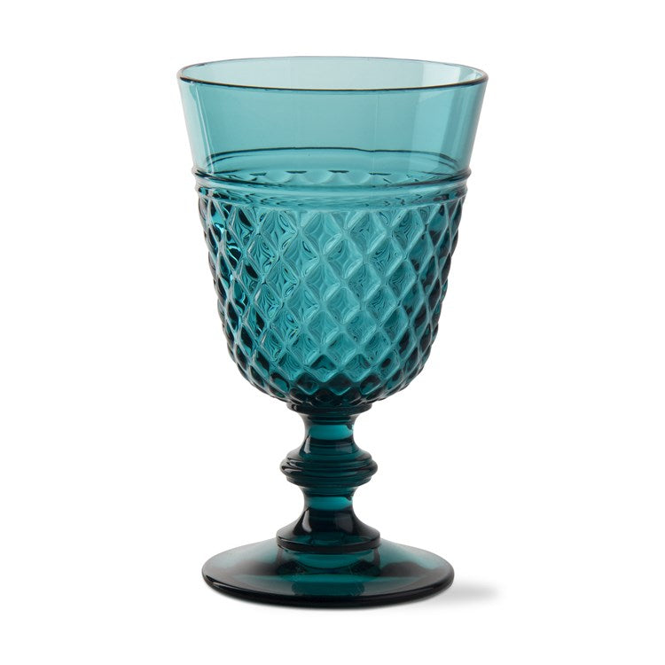 Teal Old Fashioned Acrylic Wine Glass - Deer Creek Mercantile
